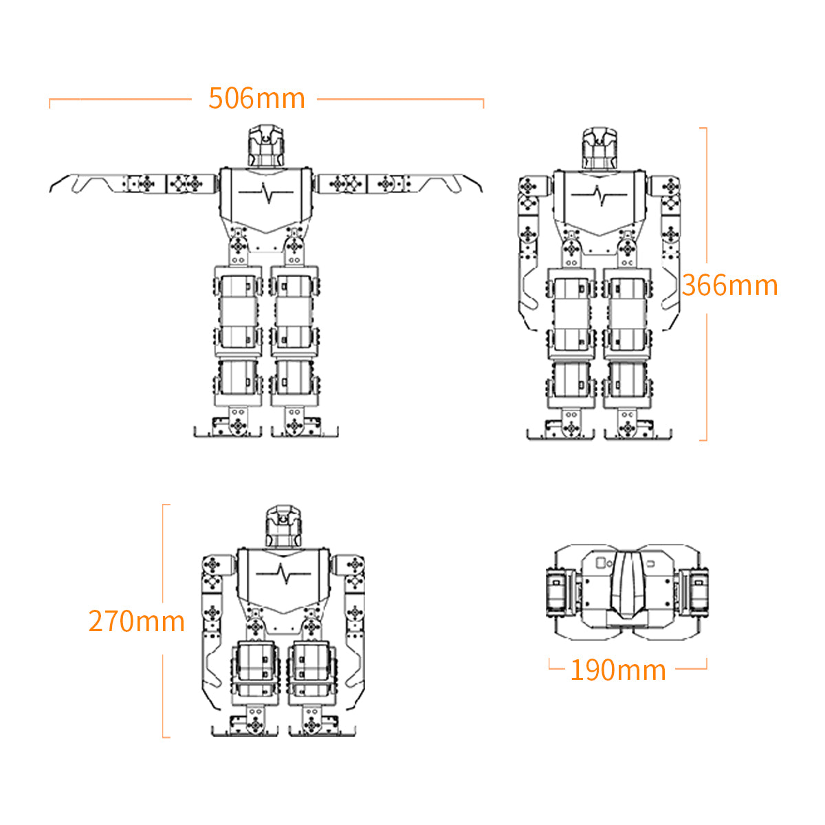 H5S Hiwonder 16DOF Intelligent Humanoid Dancing Robot Supports Entertainment Display H5S Hiwonder 16DOF Intelligent Humanoid Dancing Robot Supports Entertainment Display